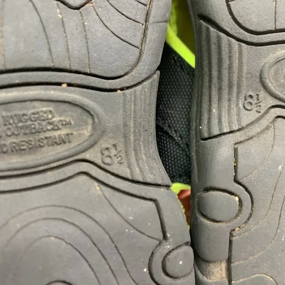 Water Shoes Sandals Lot Toddler Boys Size 7-8.5 Neon Green Flip Flops Sneakers
